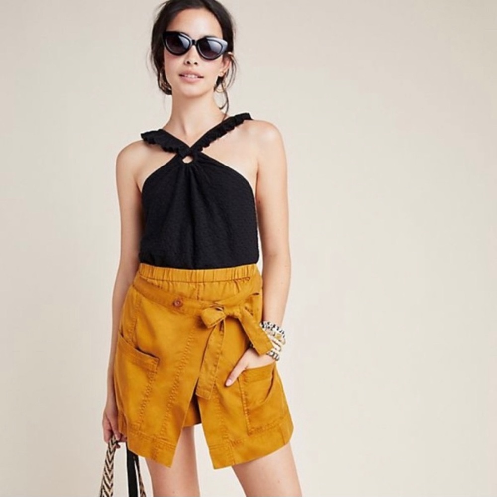 Anthropology Womans Casey Wrap Utility Skort